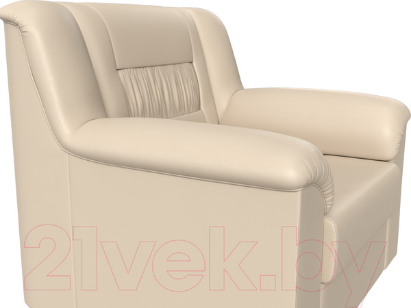 Изображение товара Кресло мягкое Лига Диванов Карелия 341 (экокожа бежевый)