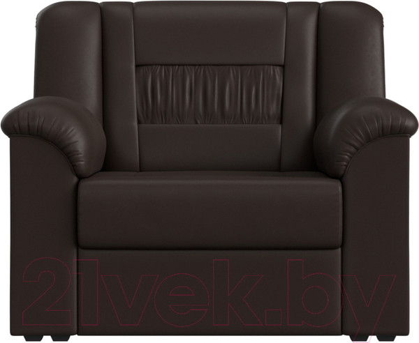 Изображение товара Кресло мягкое Лига Диванов Карелия 341 (экокожа коричневый)
