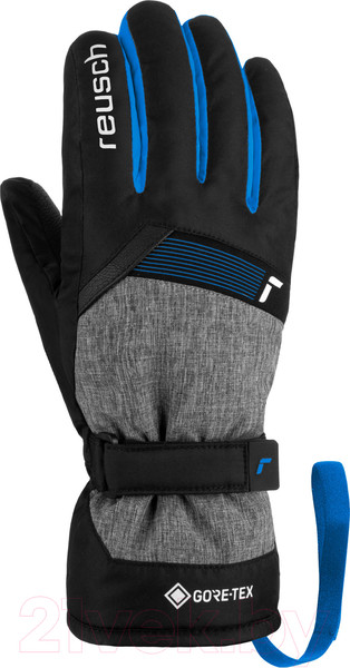 Изображение товара Перчатки лыжные Reusch Flash Gore-Tex Junior / 6261305-7687 (р-р 6.5, Black/Black Melange/Brilliant Blue)