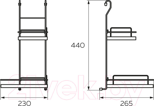 Изображение товара Полка для специй на рейлинг Lemax MX-422