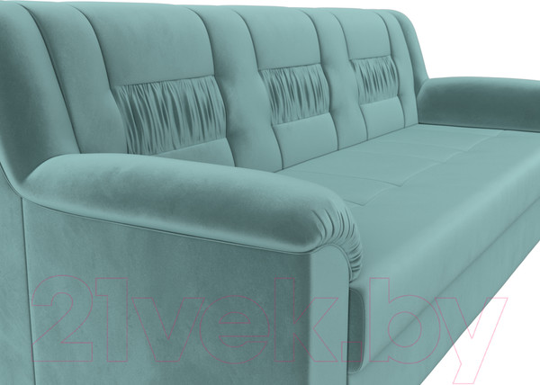 Изображение товара Диван Лига Диванов Карелия 342 (велюр бирюзовый)