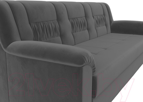 Изображение товара Диван Лига Диванов Карелия 342 (велюр серый)