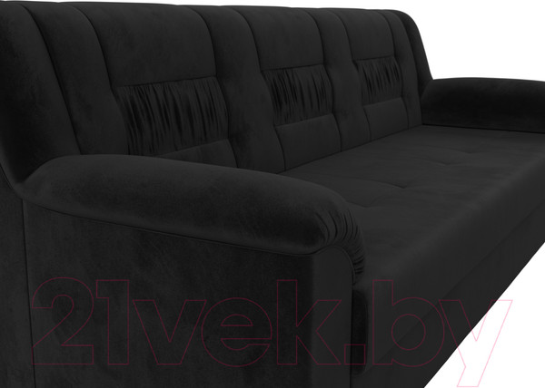 Изображение товара Диван Лига Диванов Карелия 342 (велюр черный)