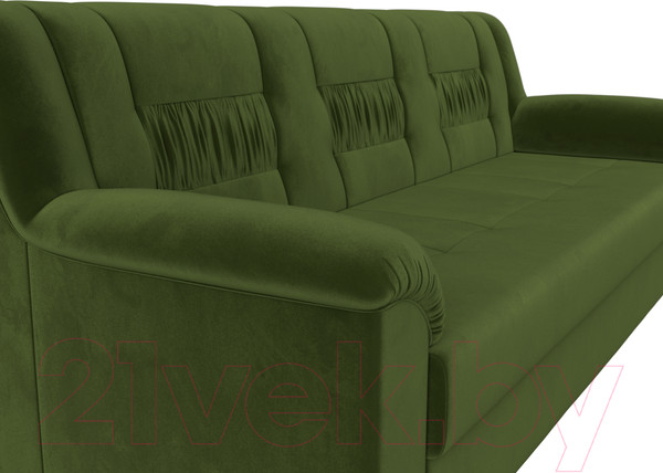 Изображение товара Диван Лига Диванов Карелия 342 (микровельвет зеленый)