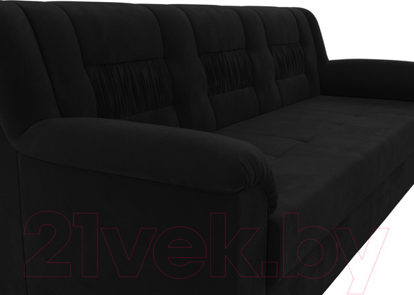 Изображение товара Диван Лига Диванов Карелия 342 (микровельвет черный)
