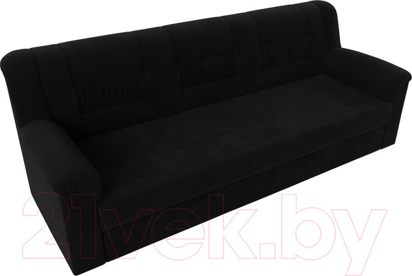 Изображение товара Диван Лига Диванов Карелия 342 (микровельвет черный)