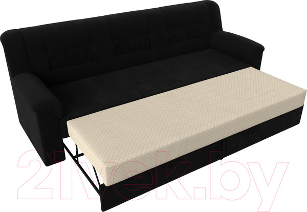 Изображение товара Диван Лига Диванов Карелия 342 (микровельвет черный)