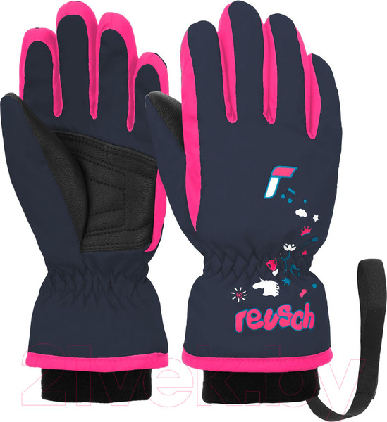 Изображение товара Перчатки лыжные Reusch Kids / 6285105-4540 (р-р 5, Dress Blue/Knockout Pink)