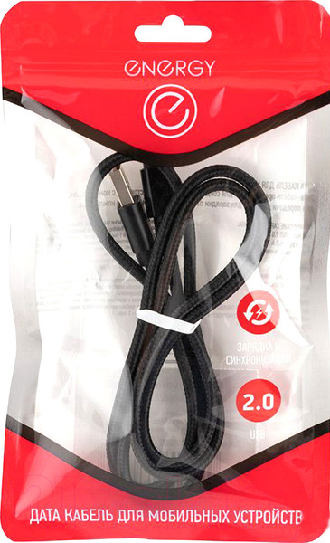 Изображение товара Кабель Energy ET-25 USB/Lightning / 104101 (черный)