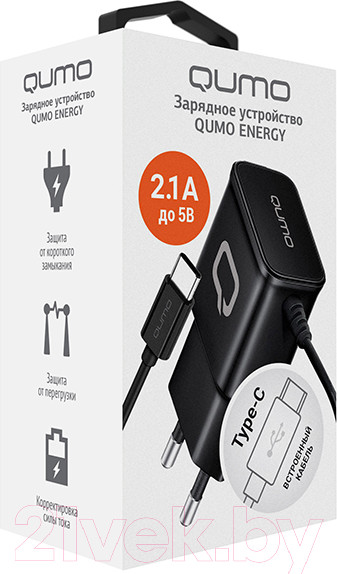 Изображение товара Зарядное устройство сетевое Qumo Energy Charger 0025 / Q30549