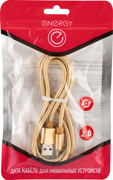 Изображение товара Кабель Energy ET-28 USB/MicroUSB / 104099 (золото)