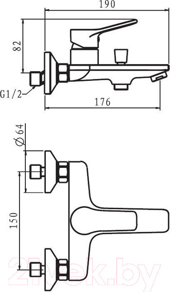 Изображение товара Смеситель Esko Dubai DI 54 B
