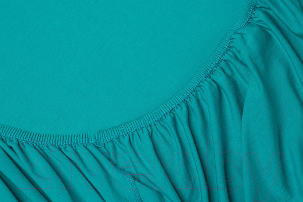 Изображение товара Простыня AlViTek Трикотажная на резинке 160x200 / ПТР-МВ-160 (морская волна)