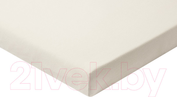 Изображение товара Простыня AlViTek Трикотажная на резинке 160x200 / ПТР-МО-160 (молочный)