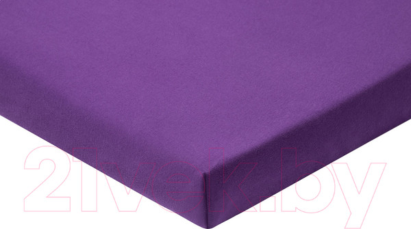 Изображение товара Простыня AlViTek Трикотажная на резинке 180x200 / ПТР-БА-180(180) (баклажан)