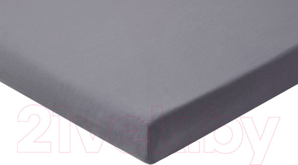 Изображение товара Простыня AlViTek Трикотажная на резинке 180x200 / ПТР-ГРА-180(180) (графит)