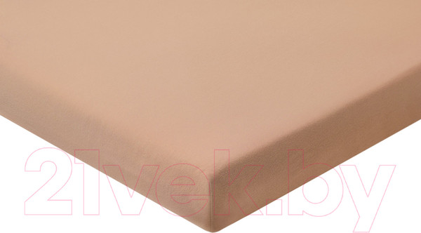 Изображение товара Простыня AlViTek Трикотажная на резинке 180x200 / ПТР-КАК-180(180) (какао)