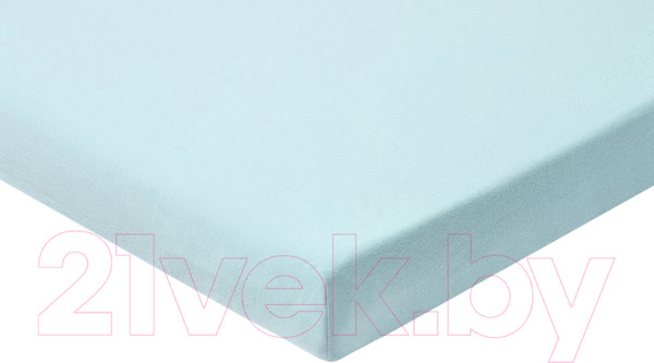 Изображение товара Простыня AlViTek Трикотажная на резинке 200x200 / ПТР-Г-200 (голубой)