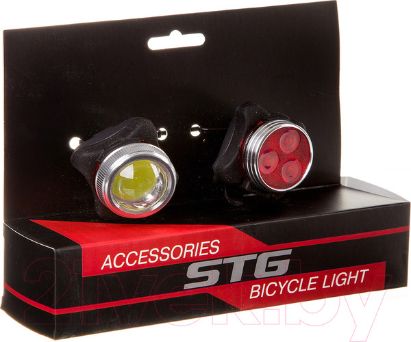Изображение товара Набор фонарей для велосипеда STG TL5402C+TL5402 / Х88380