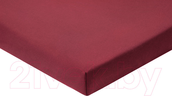 Изображение товара Простыня AlViTek Трикотажная на резинке 200x200 / ПТР-МАР-200 (марсала)
