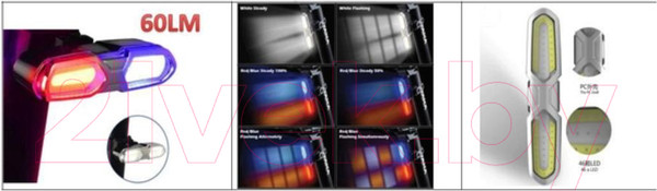 Изображение товара Фонарь для велосипеда STG TL5556 / Х103263