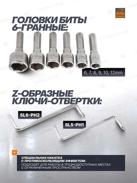 Изображение товара Набор отверток ISMA 10100 (51781)