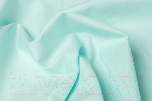 Изображение товара Простыня AlViTek Сатин однотонный на резинке 160x200x25 / ПР-СО-Р-160-МЕН (ментол)