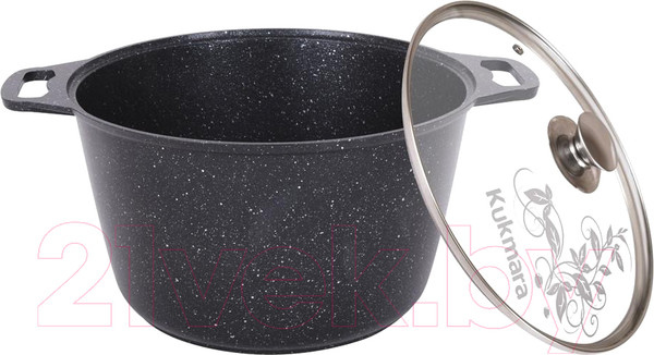 Изображение товара Кастрюля Kukmara кмт82-1а (темный мрамор)