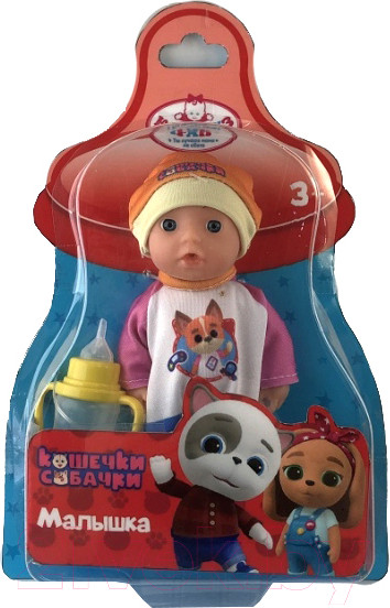 Изображение товара Пупс с аксессуарами Карапуз Кошечки-собачки / Y15BB-CD-BL-RU