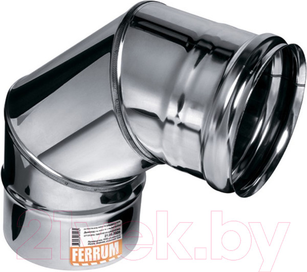 Изображение товара Поворот дымохода Ferrum Ф90 / f2427 (угол 90°, 304/0.8мм)
