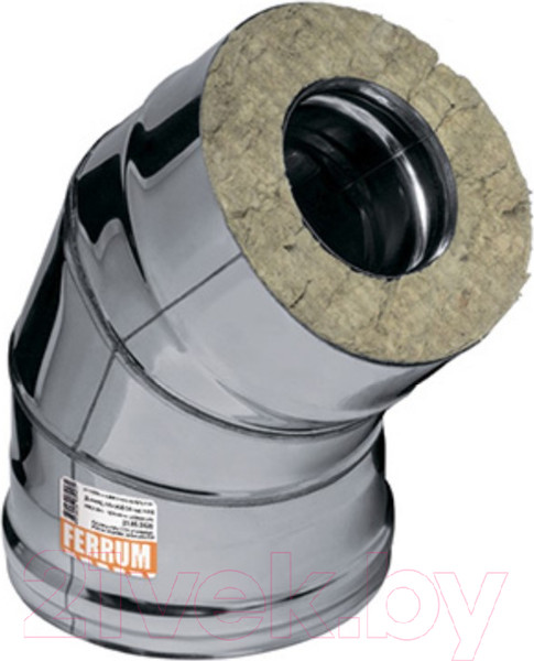 Изображение товара Поворот дымохода Ferrum 135° Ф115x200 / f4151 (304/0.8мм)