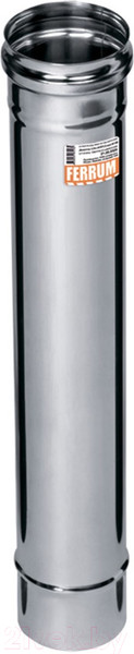 Изображение товара Труба дымохода Ferrum 0.5м 304/0.8мм F115 / f0927