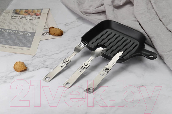 Изображение товара Набор столовых приборов походных Roxon C1