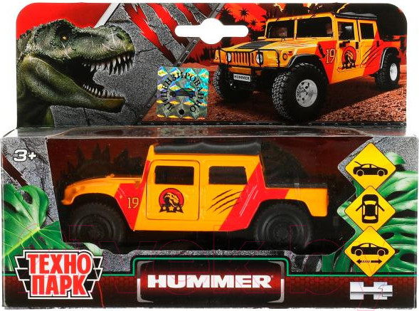 Изображение товара Автомобиль игрушечный Технопарк Hummer Пикап Динозавр / SB-18-09-H1-DINO(WB)