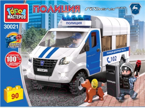 Изображение товара Конструктор Город мастеров Полицейская операция / 30021-KK (90эл)