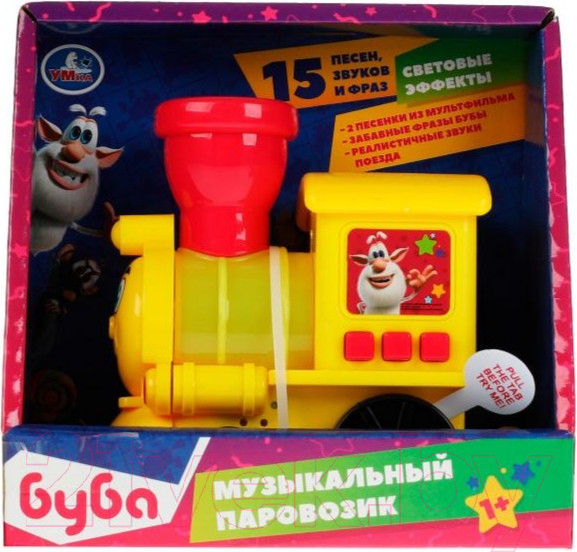 Изображение товара Развивающая игрушка Умка Музыкальный паровозик Буба / HWA1219047-R2
