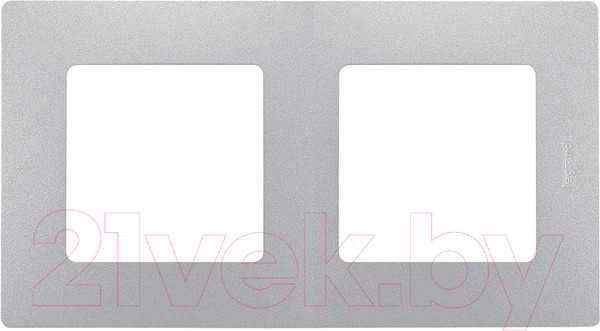 Изображение товара Рамка для выключателей и розеток Legrand Etika 672552 (алюминий)