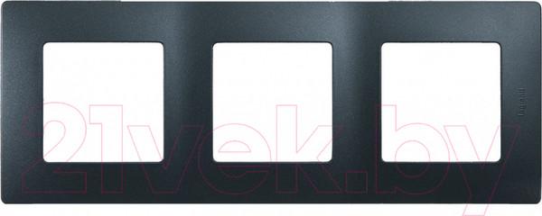Изображение товара Рамка для выключателей и розеток Legrand Etika 672583 (антрацит)