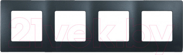 Изображение товара Рамка для выключателей и розеток Legrand Etika 672584 (антрацит)