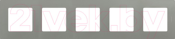 Изображение товара Рамка для выключателей и розеток Legrand Etika 672525 (светлая галька)