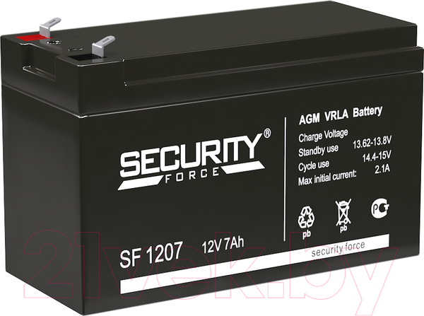 Изображение товара Аккумуляторная батарея Security Force SF1207 (7 А/ч)