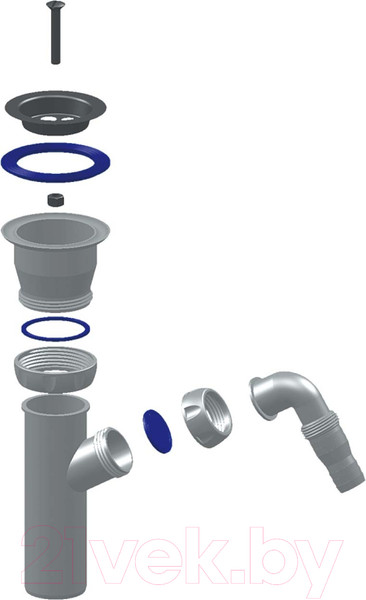 Изображение товара Выпуск сифона Unicorn 1 1/2" E140V
