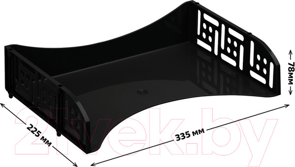 Изображение товара Лоток для бумаг Стамм Field / ЛТ801 (черный)