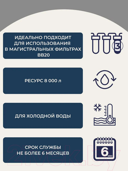 Изображение товара Модуль сменный фильтрующий Unicorn FCBL20BB