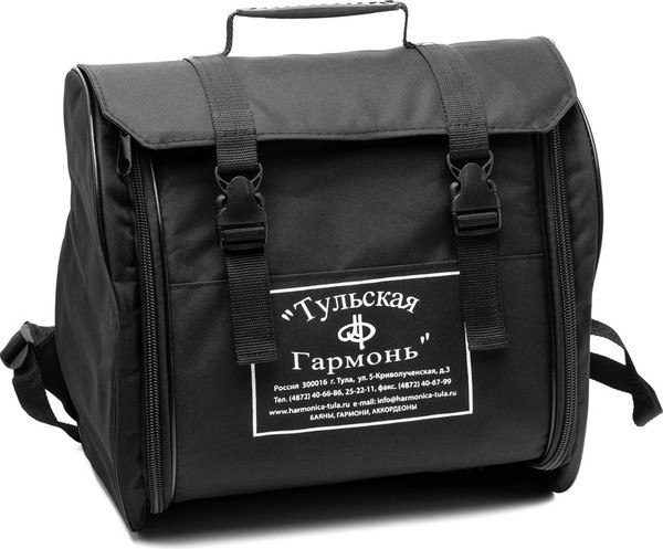 Изображение товара Гармонь Тульская гармонь Тульская-301М 25x25-III / G-21-GR (зеленый, с двумя ремнями)