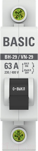 Изображение товара Выключатель нагрузки EKF Basic 1P 63А ВН-29 / SL29-1-63-bas