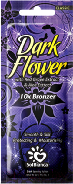 Изображение товара Крем для загара SolBianca Dark Flower С экстрактами винограда алоэ и бронзаторами (15мл)