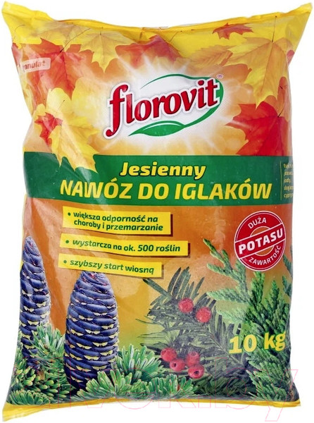 Изображение товара Удобрение Florovit Для хвойных осенний (10кг)