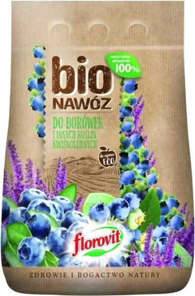 Изображение товара Удобрение Florovit Про Натура БИО для голубики и других кислотолюбивых растений (5л)