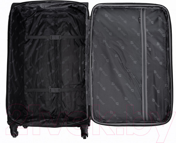 Изображение товара Чемодан на колесах Solier STL1651 (XL, черный/зеленый)
